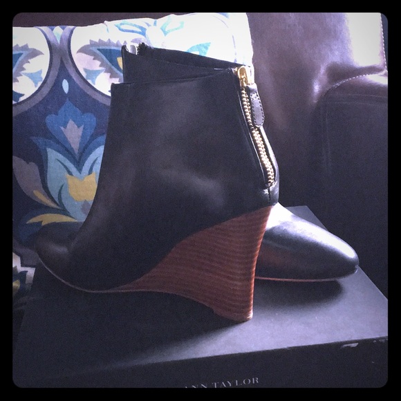 Ann Taylor Shoes - Super-soft Leather Booties from Ann Taylor sz 9
